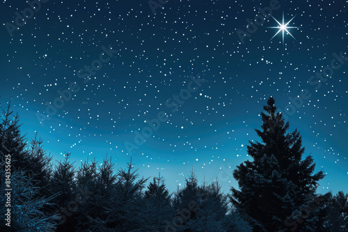 Starry night sky with space for words © Veniamin Kraskov