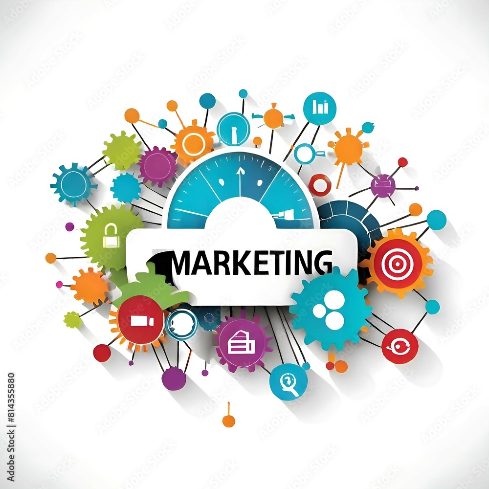 Fototapeta premium Marketing idea graphic