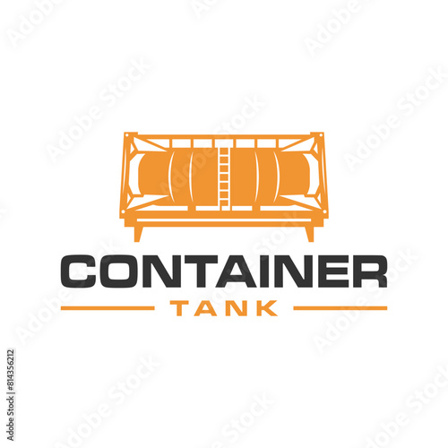 container tank illustration logo