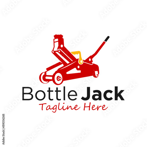 car jack illustration logo