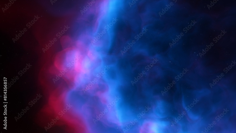 Obraz premium Space background. Nice clean colorful nebula with star field. 3D rendering 