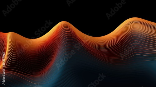 abstract rhythm wavy line graphic for background