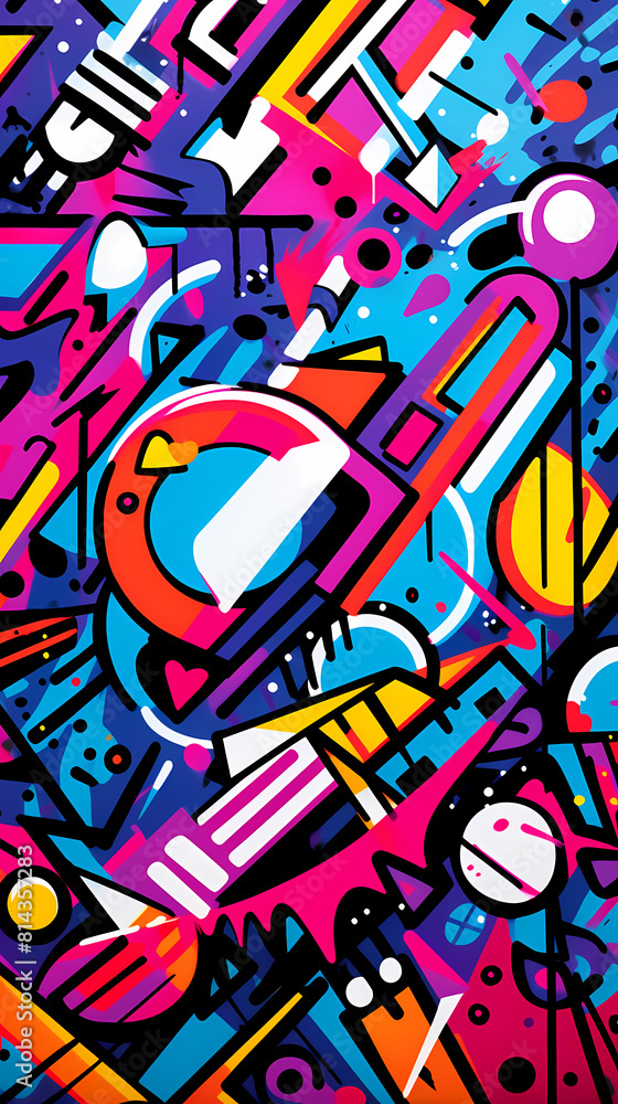 Abstract street art graffiti Abstract street art graffiti