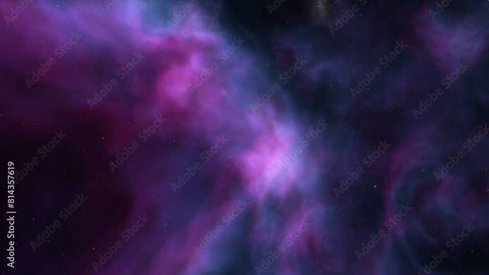 Fototapeta premium Space of night sky with cloud and stars 