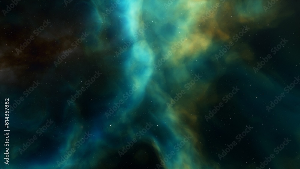 Fototapeta premium Space of night sky with cloud and stars 