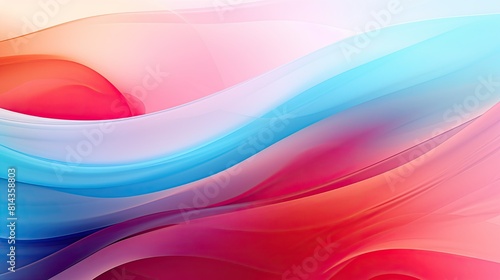 Abstract colorful background with overlapping layers of translucent colors photo
