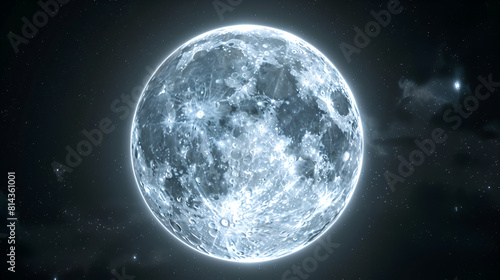 Realistic Style Full Moon The Moon Beautiful Moon Aspect 16 9