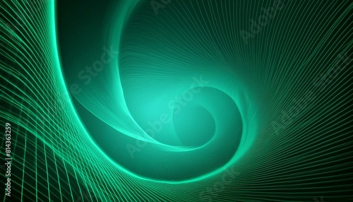 Emerald Euphoria  Abstract 4K Background with Turquoise Waves 