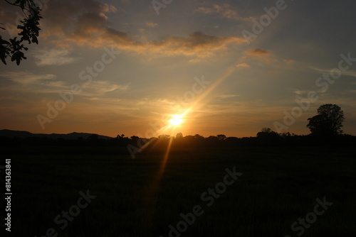 Wallpaper Mural Panorama sunset sky and cloud background Torontodigital.ca