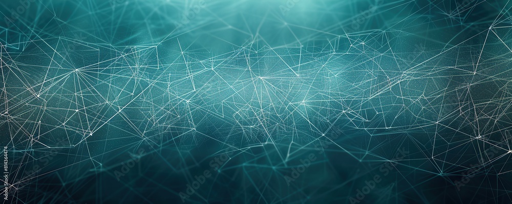 An expansive design of cyan and light grey lines intertwined An expansive design of cyan and light grey lines intertwined