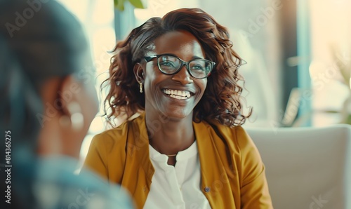 human resource manager interviewing job candidate