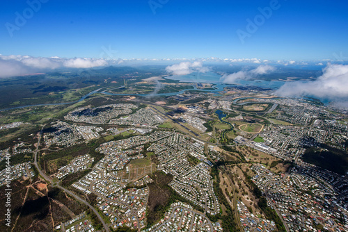 Aerial view of Gladstone from the Kirkwood area, Queensland photo