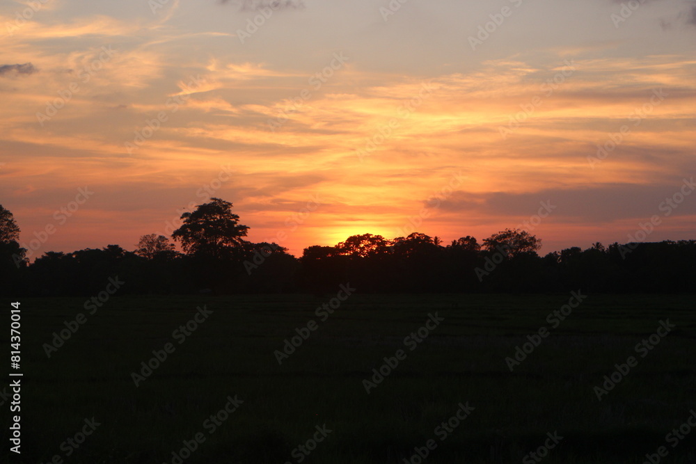 Sunset sky for background or sunrise sky and cloud at morning. Sunset sky for background or sunrise sky and cloud at morning.