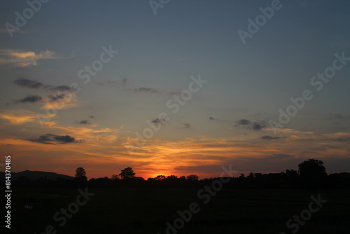 Wallpaper Mural Sunset sky for background or sunrise sky and cloud at morning. Torontodigital.ca