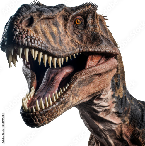 dinosaur head isolated on white or transparent background transparency 