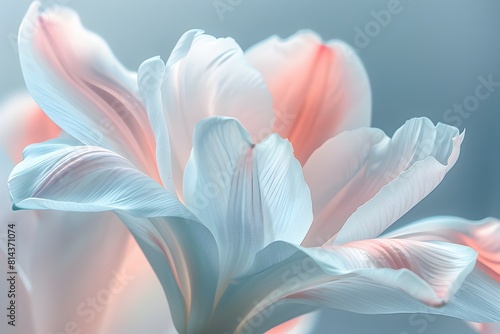 Delicate Floral Bloom in Soft,Ethereal Tones Evoking Tranquil Ambiance © Kwanjira