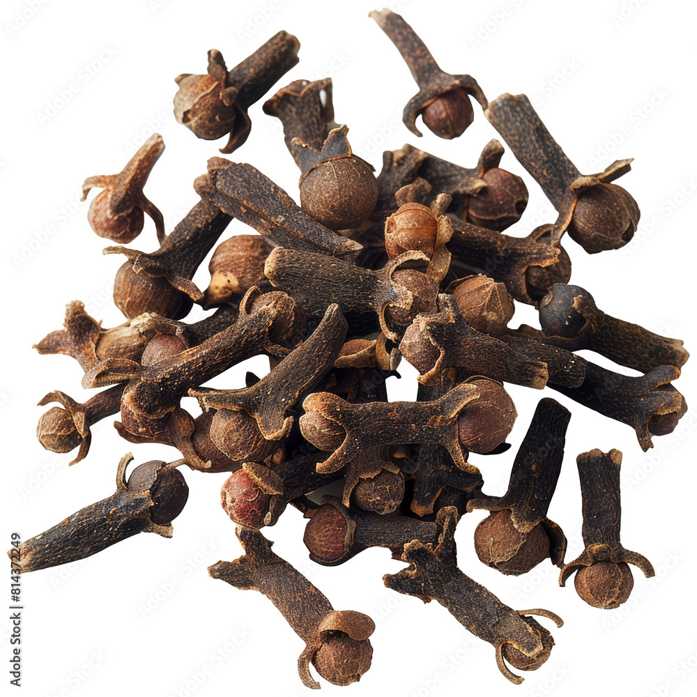 Realistic dry cloves, transparent background Realistic dry cloves, transparent background