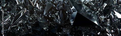 Wallpaper Mural black crystal Torontodigital.ca