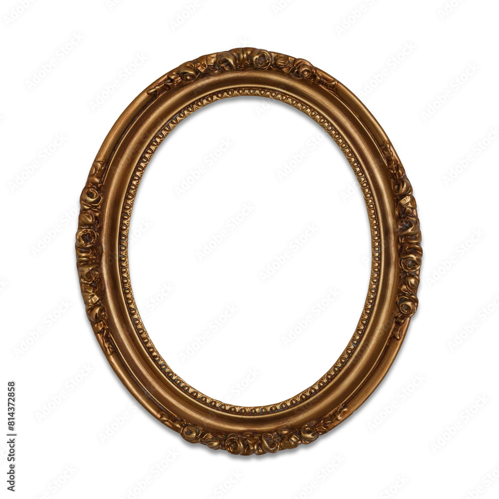 Obraz premium Very old wooden frame. Isolated on white background
