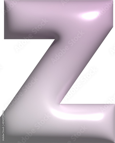 3D Alphabet Z