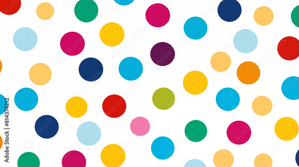 Playful Patterns: A Symphony of Polka Dots in Vibrant Colors Playful Patterns: A Symphony of Polka Dots in Vibrant Colors