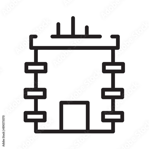 Appartment Home Real Line Icon