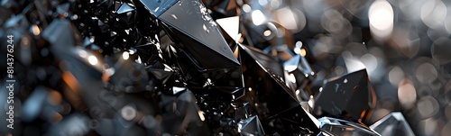 Wallpaper Mural black Crystal Torontodigital.ca