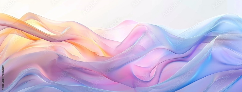 Fototapeta premium Abstract background with colorful curves and gradient color