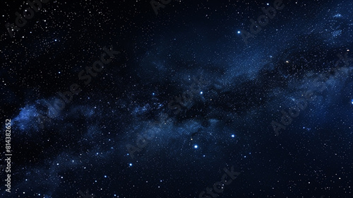 Starry night, deep navy merging into cosmic black