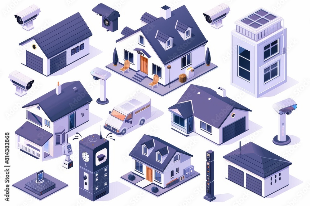 Protective, remote digital monitoring is secured through an alarm system with dual cameras and loud crime signaling. Protective, remote digital monitoring is secured through an alarm system with dual cameras and loud crime signaling.