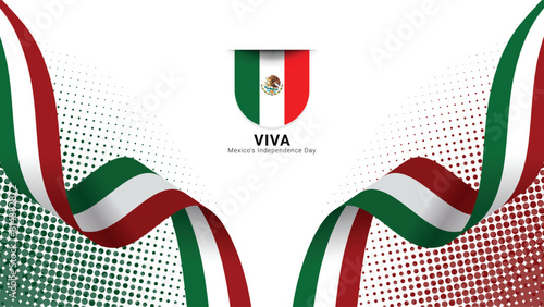Mexico flag color background concept for National holiday, Independence Day and other events