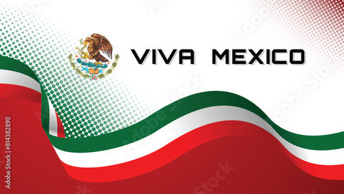 Mexico flag color background concept for National holiday, Independence Day and other events