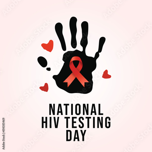 vector graphic of National HIV Testing Day ideal for National HIV Testing Day celebration.