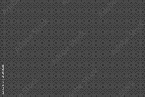 Seamless pattern. black outline. Vertical wave of a chessboard on a dark gray background. Flyer background design, advertising background, fabric, clothing, texture, textile pattern.