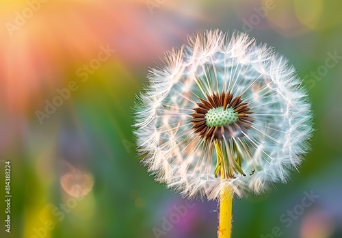 dandelion seeds green background weather young light puffballs radiate connection breeze whirly full interconnections ratio