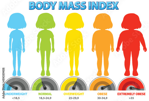 Illustration of BMI categories and ranges