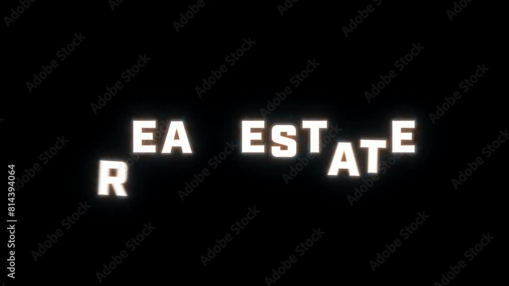 4K text reveal of the word 4K text reveal of the word