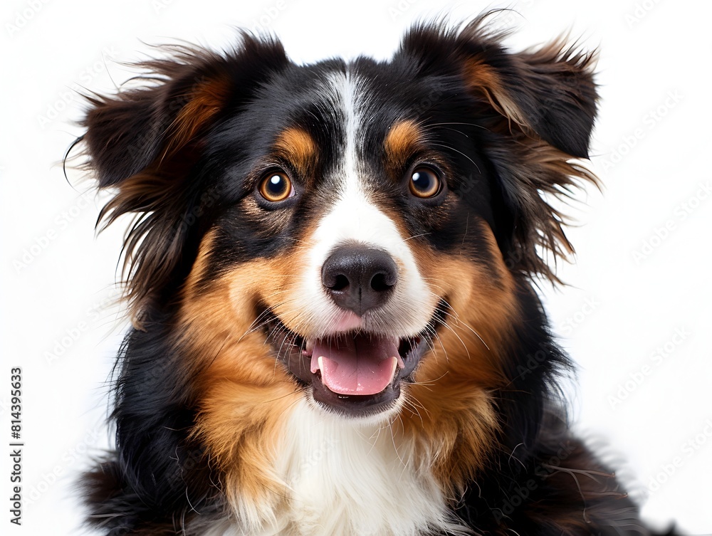 Friendly Canine Companion in Bright White Setting Friendly Canine Companion in Bright White Setting