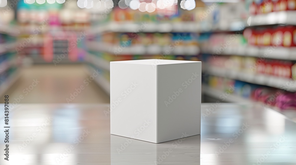  Can mock up packaging for promote product advertisement, perfect for catching the eye on store shelves, shopping mall background 