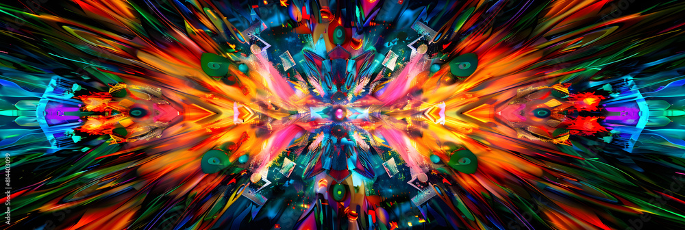 Psychedelic Vortex: A Mesmerizing Dance of Colors, Lights and Music
