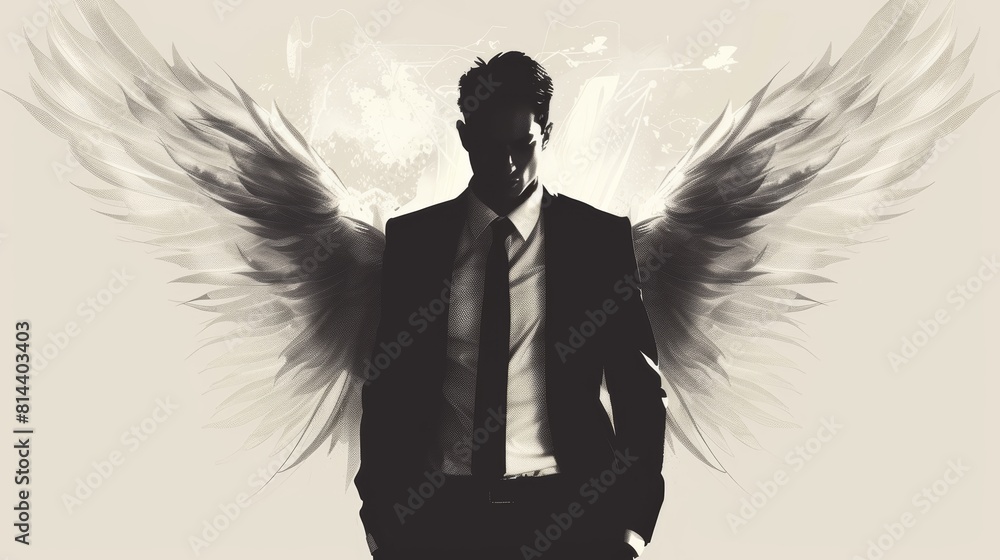 Business Angel with Wings Generative AI Business Angel with Wings Generative AI