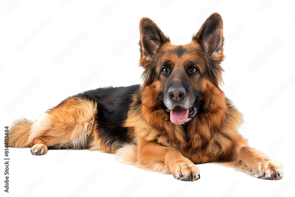 German Shepherd Dog Isolated German Shepherd Dog Isolated