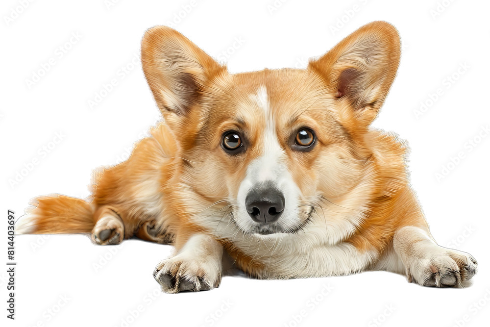 Welsh Corgi Dog Isolated Welsh Corgi Dog Isolated
