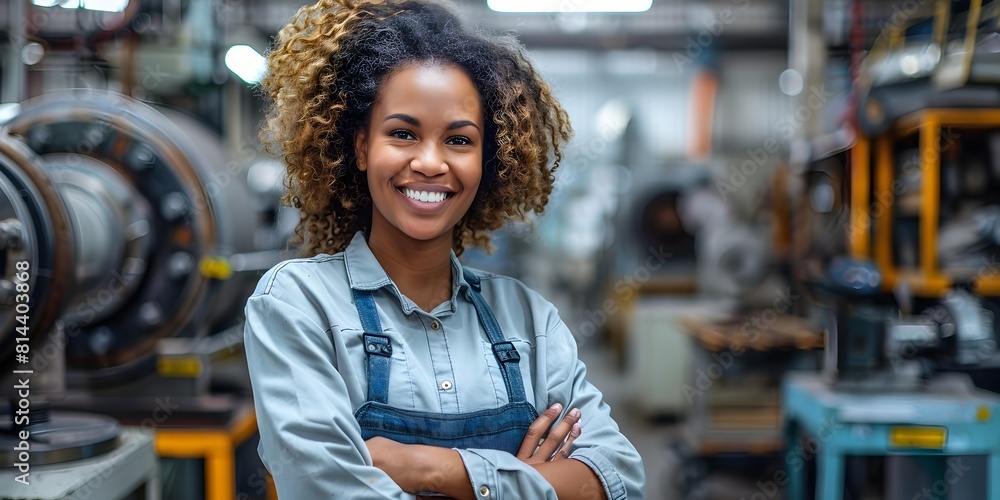 Industrious Woman Leading the Way in Manufacturing and Engineering Innovation Industrious Woman Leading the Way in Manufacturing and Engineering Innovation