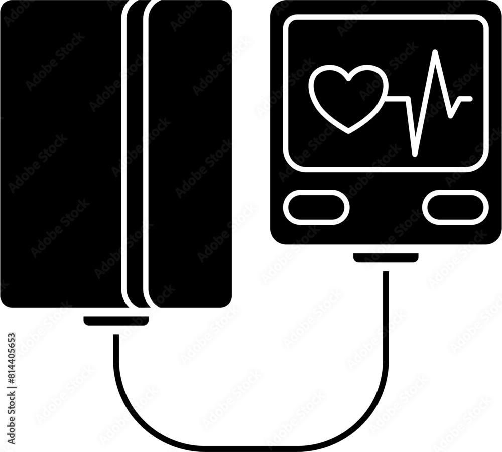 Obraz premium Blood pressure icon vector