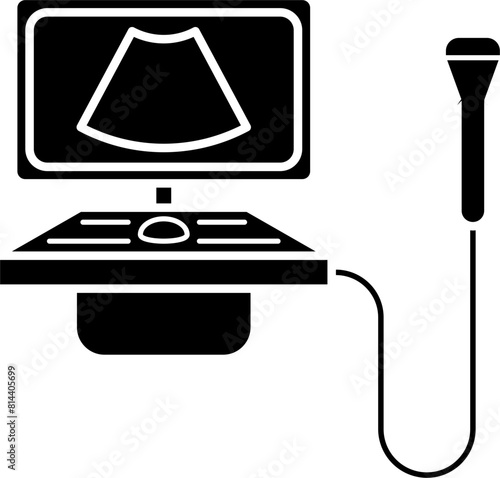Doppler ultrasound icon vector