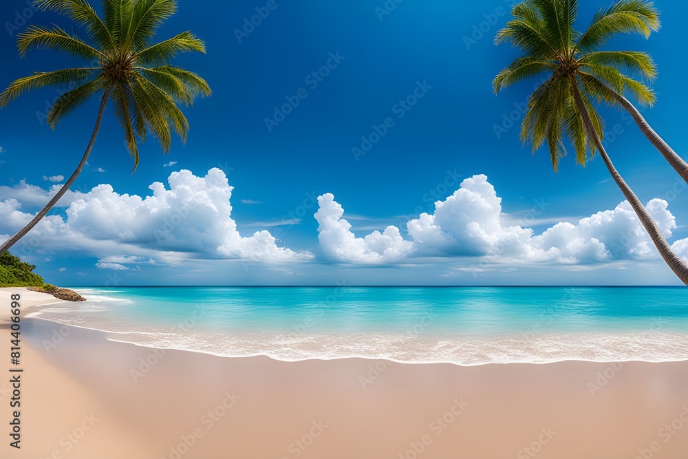 Naklejka premium tropical beach