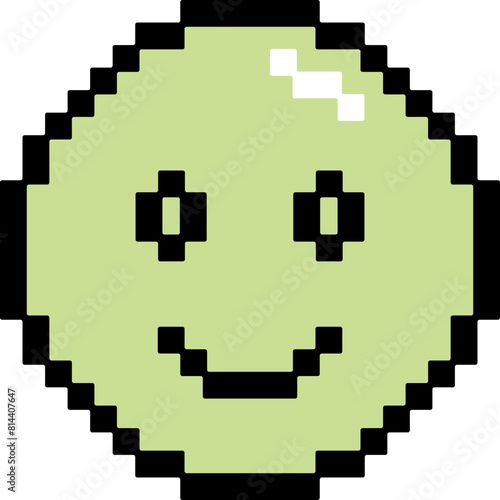 Pixel smile face icon
