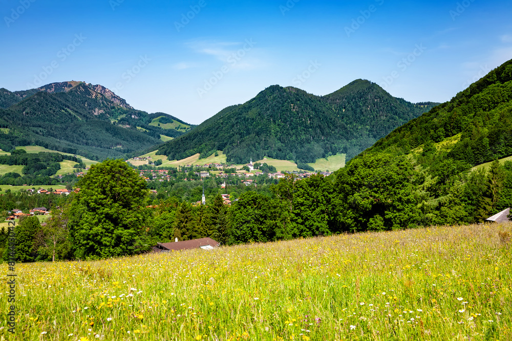 Fototapeta premium Mountain landscape, Bavaria, Germany, Europe.