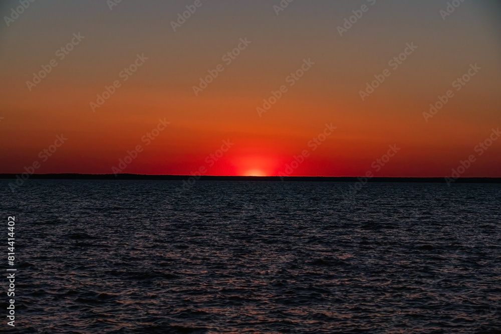 .sunset on the sea landscape .sunset on the sea landscape